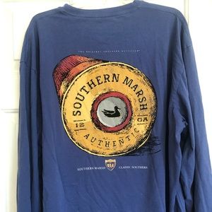 Long Sleeve shotgun shell Pocket T